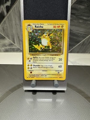 Pokemon Base Set Shadowless Holo Raichu 1999 14/102 GM Foto 1 de 3