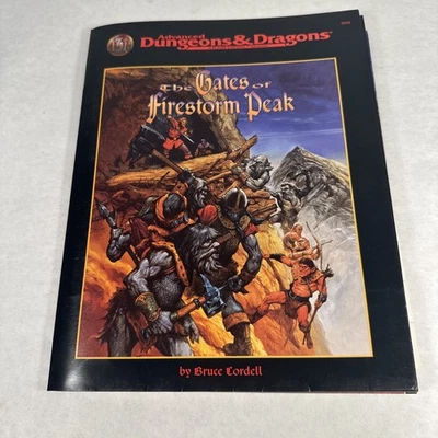 AD&D THE GATES OF FIRESTORM PEAK # 9533 TSR VNC+ 1996 ORIGINAL 25A1661 completo Foto 1 de 4