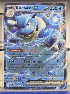 Blastoise ex 009/165 Doble Raro - 151 SV: Pokémon Escarlata y Violeta - Imagen 1 de 2