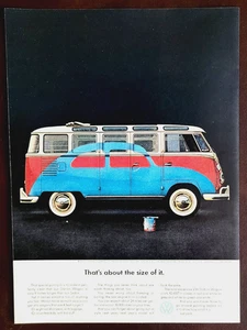 Volkswagen Bus Original 1963 Vintage Print Ad Wall Art - Picture 1 of 1