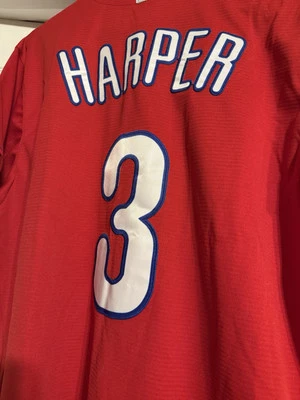 NEW-HARPER RED GAMETIME PHILLIES JERSEY SIZE XXL - Image 1 of 3