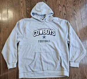 Dallas Cowboys Men's Grey Hoodie Sweatshirt By NFL Team Apparel Size 2XL - Picture 1 of 10