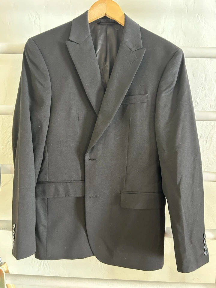 Men's Bar III Jacket Black Jacket  38S Slim Fit - Image 1 of 2