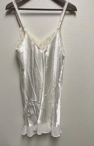Oscar de la Renta Pink Label Slip Chemise Cream Size Medium - Picture 1 of 4