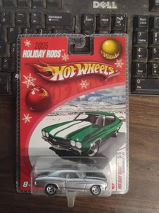 HOT WHEELS 2005 HOLIDAY RODS CHRISTMAS 5/5 - '70 CHEVELLE SS SILVER - Picture 1 of 13