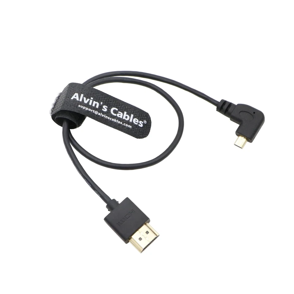 Micro HDMI to HDMI Cable 2.1 for Sony a7 IV FX30 Canon R5C R5 R6 Atomos Shinobi - Image 1 of 4