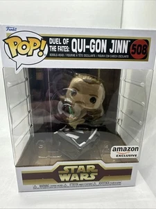 Funko POP! Star Wars: Duel of the Fates Qui-Gon Jinn #508 Esclusiva Amazon NUOVO - Foto 1 di 8