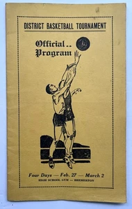 PROGRAMMA BASKET DISTRETTUALE BREMERTON WASHINGTON ANNI 40 KIRKLAND BOTHEL CLALLAM - Foto 1 di 4