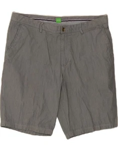 HUGO BOSS Mens Chino Shorts IT 52 XL W38 Grey Cotton BL04 - Picture 1 of 3