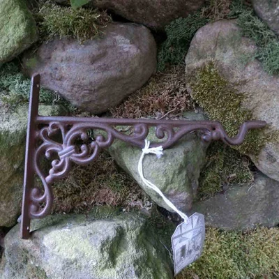 ESSCHERT DESIGN Halterung Haken Gusseisen Wandhalterung Wandhaken Blumenampelhalterung BPH29