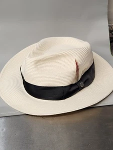 Jaxon Hüte Sommer C-Krone Toyo Stroh Fedora Hut X-Large - Bild 1 von 3