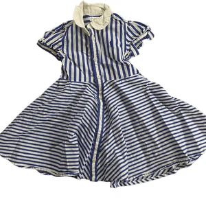 Vintage Ralph Lauren Kleid 12 Monate gestreift blau weiß - Bild 1 von 4