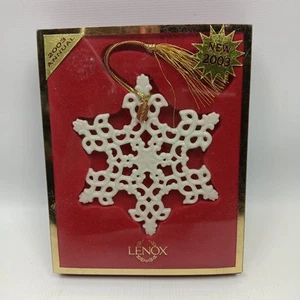 Vintage Lenox Annual Snow Fantasies Snowflake Ornament 2003 Weihnachten - Bild 1 von 5