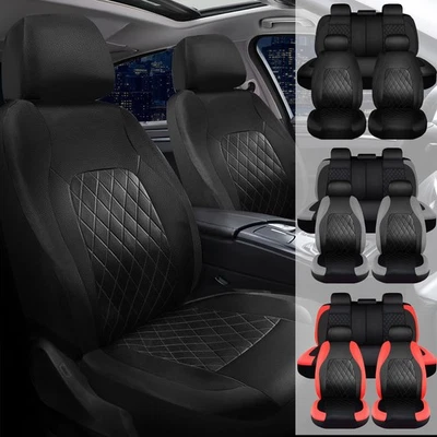 For Ford Escape/Focus/C-Max Car Seat Cover Full Set Leather Protector Cushion Foto 1 de 4