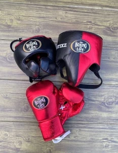 Juego de guantes de combate No Boxing No Life - arnés - protector de ingle todos los tamaños - Imagen 1 de 3