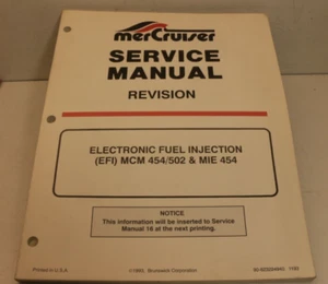 1993 Mercruiser Service Manual Revision Electronic Fuel Injection 454/502 MIE454 - Bild 1 von 9