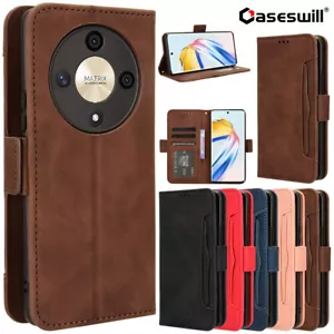 Funda billetera de cuero profesional For Honor 90 X9B X50 Magic 6 5 Lite 80 + protector de pantalla - Imagen 1 de 25