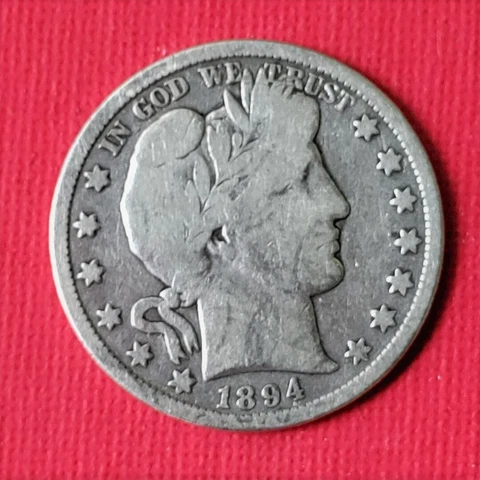 1894 S Barber Half Dollar Cover