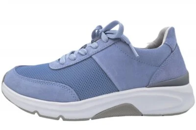 Gabor Rollingsoft Damen Sneaker Azur Blau Schuhe Wechselfußbett 46897-26