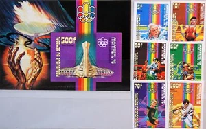 SENEGAL 1976 606-11 U Block 21 U Olympics Olympia Montreal Judo Hockey Sport MNH - Bild 1 von 1