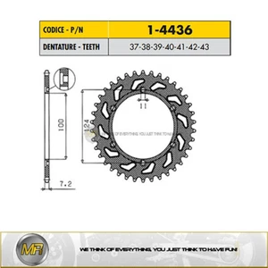POUR DUCATI ST2 944 DE 1997 À 2003 COURONNE EN ACIER SUNSTAR 525 AVEC 43 DENTS - Imagen 1 de 1