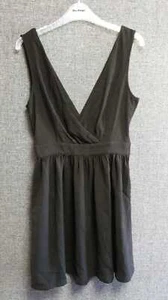 H&M V-neck Dress Black UK 8 RRP £19.99 LN016 FF 13 - Picture 1 of 4