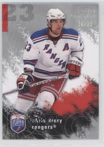 2007-08 Upper Deck Be a Player Platinum Player's Club /25 Chris Drury #128