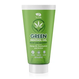 Green Pain Relief and Recovery Menthol Gel Eucalyptus Arnica with MASSAGER TIP - Picture 1 of 5