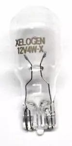 (10 LOT) THHC Xelogen Xenon 4W 12V Clear T5 Shape Wedge Base Bulb WB516X ML4W4C - Picture 1 of 3