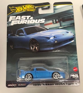 HOT WHEELS FAST&FURIOUS 1996 Nissan 180SX Type X (HVR63)DAMAGED BLISTER  A93 - Picture 1 of 4