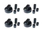 4 x For Ariston Belling & Stoves Cooker Oven Hob Black CONTROL KNOBS & ADAPTORS photo