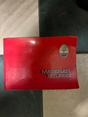 Libretto - Manuale Uso E Manutenzione Per Maserati Biturbo Originale - OEM - Immagine 1 di 3