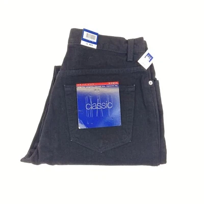 Pantalones de mezclilla negros GAP cónicos cintura alta vintage años 90 talla 12 (28x30) nuevos con etiquetas Foto 1 de 4