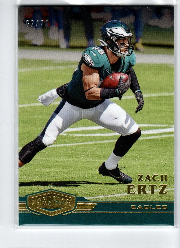 2020 Panini Plates and Patches #10 Zach Ertz /70 - Image 1 of 1