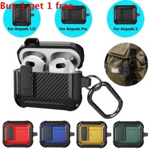 For AirPods Pro/3rd Generation Case Rugged Silicone/TPU Shockproof Armor Cover - Picture 1 of 26