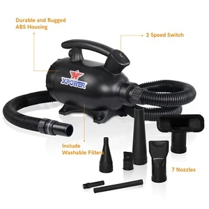 XPOWER A-5 Versatile Air Duster Portable Blower Dryer Vacuum Car Motorbike DE - Bild 1 von 23