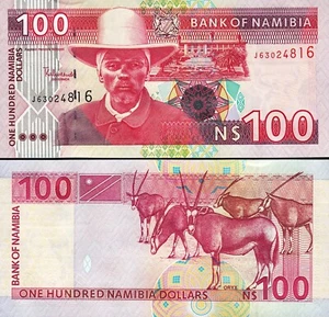 Namibia 100 Dollar 2003, UNC, P-9A - Bild 1 von 3