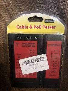 Probador de cables LAN de red telefónica y buscador de PoE herramienta combinada RJ45 RJ11 RJ12 - Imagen 1 de 2