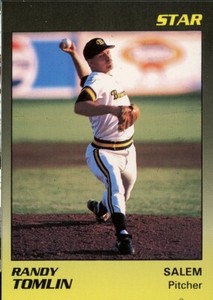 1989 Star Salem Buccaneers RANDY TOMLIN RC PIRATES BAINBRIDGE MD