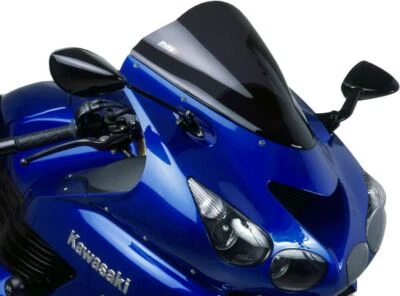 Parabrisas de carreras Puig 4057F / humo oscuro se adapta a Kawasaki ZX-14 2006-2020 Foto 1 de 3
