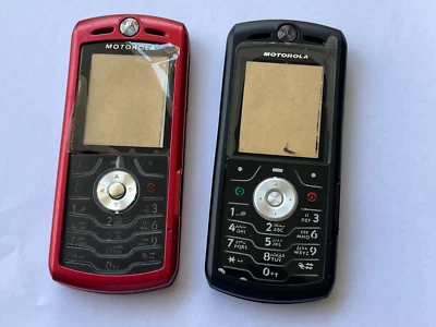 2 Motorola SLVR L7 Housing Cover Alloy Black and Red color With Buttons - Image 1 of 3
