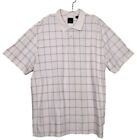 Arrow USA 1851 Golf Men's Polo Shirt Short Sleeve Pullover  Plaid Print Size XL