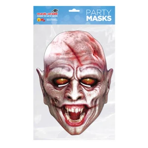 Vampire Party Mask - Face Card A4 Fancy Dress Ladies Mens Mask-Arade Halloween - Picture 1 of 1