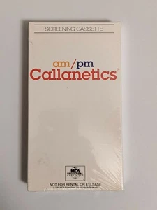 am/pm Callanetics (VHS) FITNESS WORKOUT RARE PROMO FACTORY SEALED - Picture 1 of 6