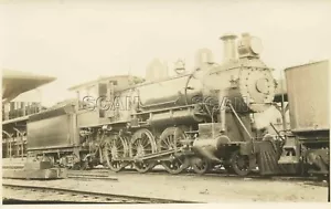 9G364 RPPC 1916/30s ATLANTIC COAST LINE RAILROAD 4-6-0 LOCO #241 SAVANNAH GA - Picture 1 of 1