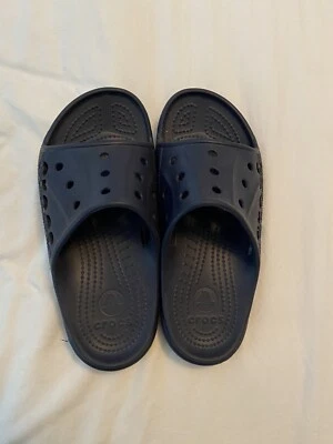 Горки Crocs Baya свободного покроя темно-синие мужские размер 8 женские 10 б/у в отличном состоянии - Изображение 1 из 4