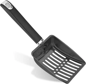 Cat Litter Scoop, Stainless Steel Cat Litter Scooper with Long Handle & Deep - Picture 1 of 12
