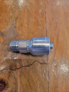 Accesorio de manguera Parker 10143-6-6, 3/8 macho npt, recto, manguera 3/8 - Imagen 1 de 4