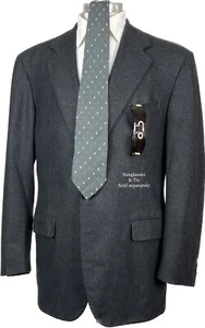 Cappotto sportivo SALVATORE FERRAGAMO grigio 100% cashmere doppio sfiato 2 bottoni 54L 44L - Foto 1 di 12