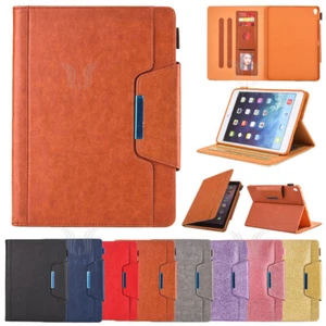 Business Style Lederhülle Smart Cover für iPad 5/6/7/8/9/10th Air Pro 11 Mini - Bild 1 von 49